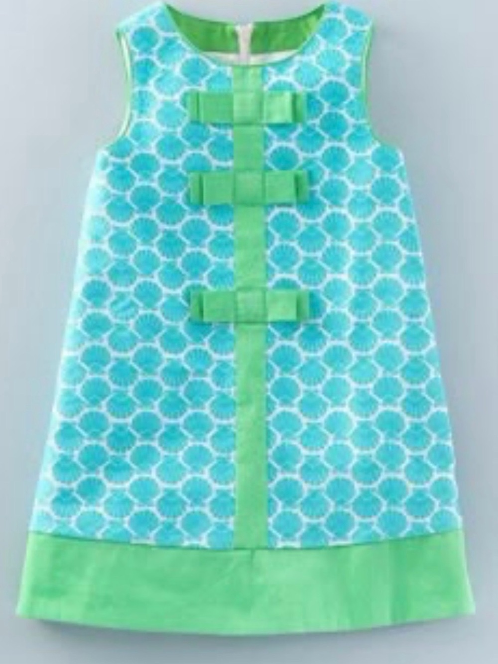 MINI BODEN Jacquard Seashell Shift Dress - 5-6Y